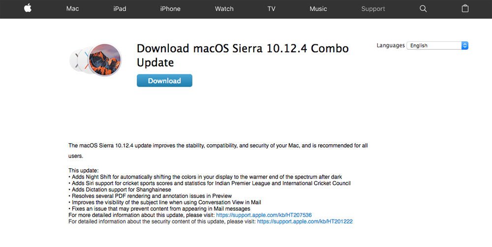 Mac Os Update 10.13 Download